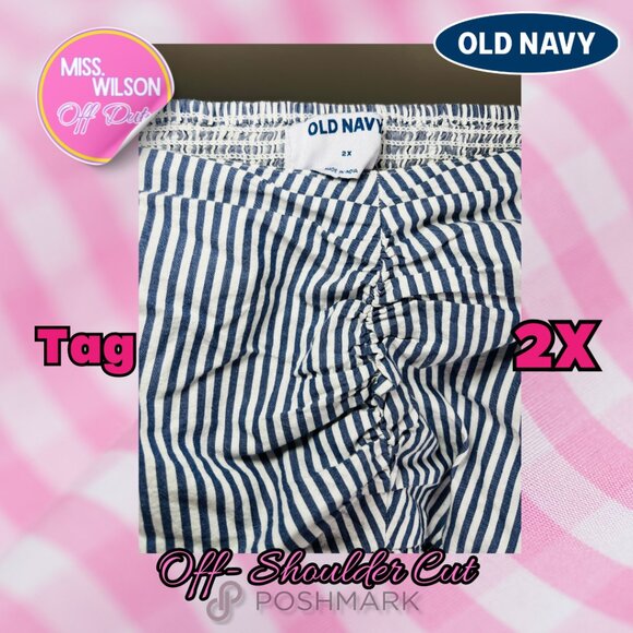 Old Navy Off-Shoulder Cut Peplum Blouse - 2X - Picture 3 of 3